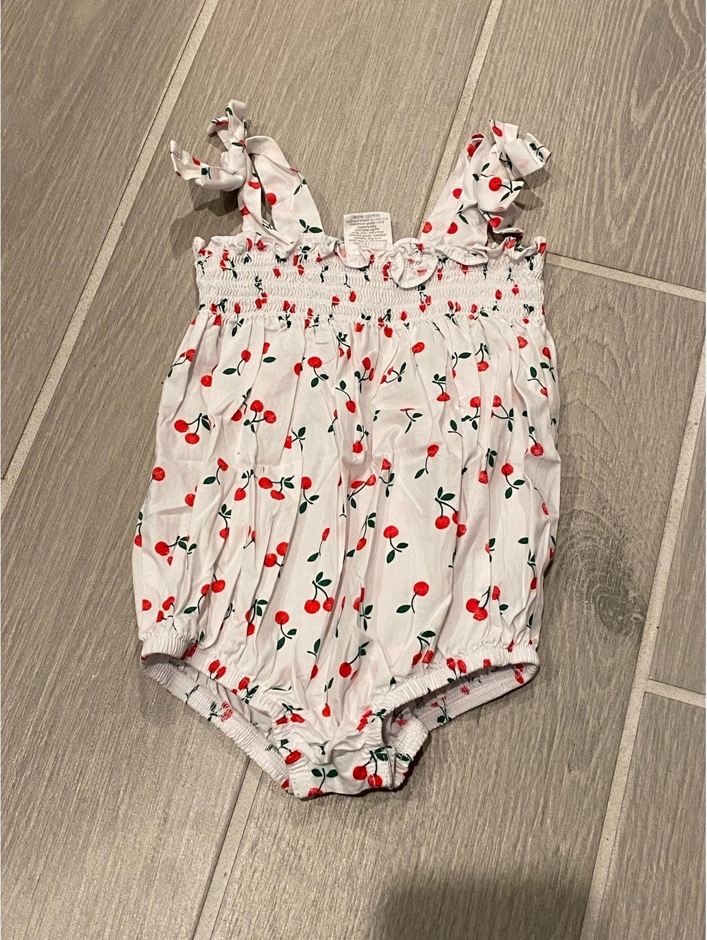 Starting Out Baby Girl Cherry Print Romper 3-6M